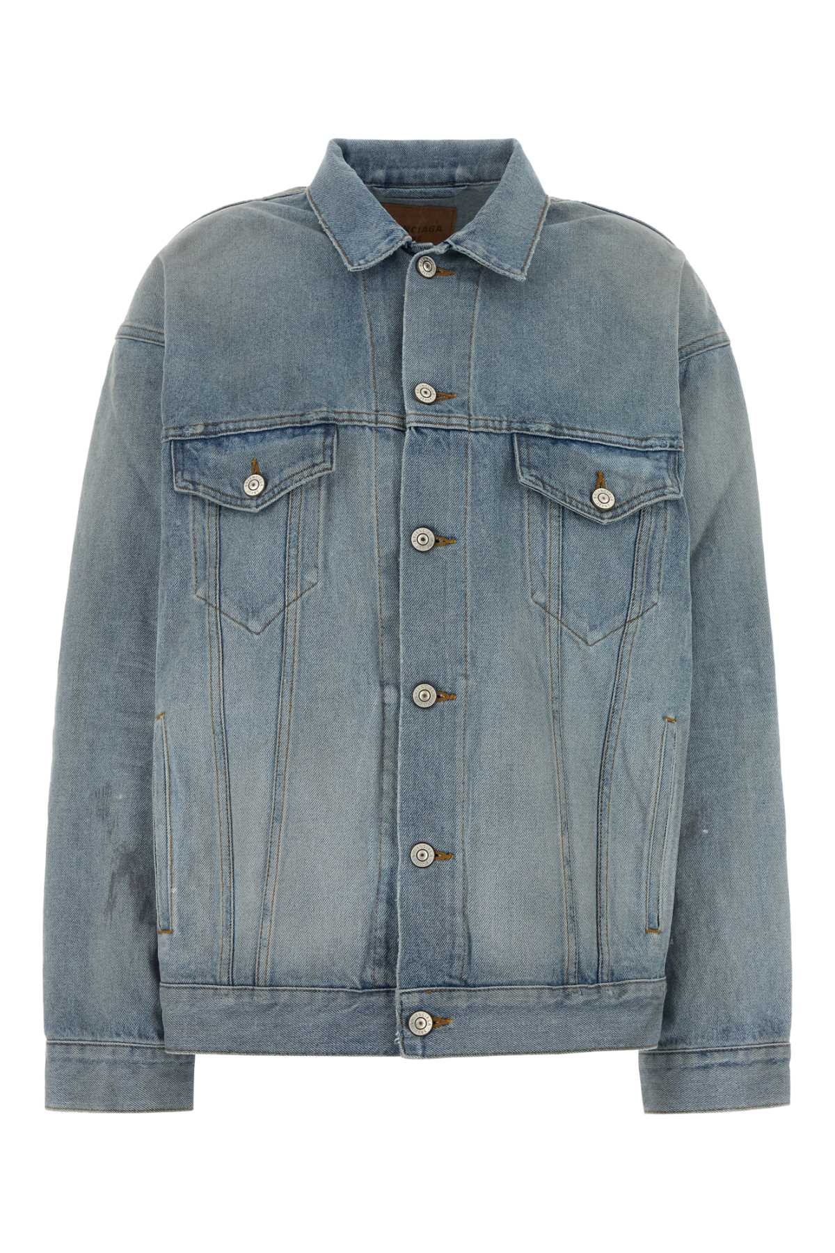 Cotton Denim Jacket — Blue