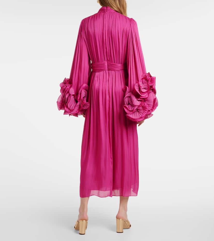 Ruffled midi dress