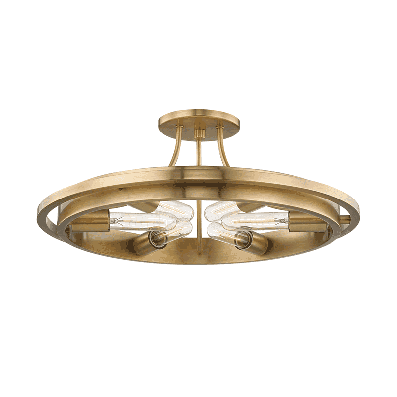 Chambers 6-Light Ceiling Light in Aged Bra