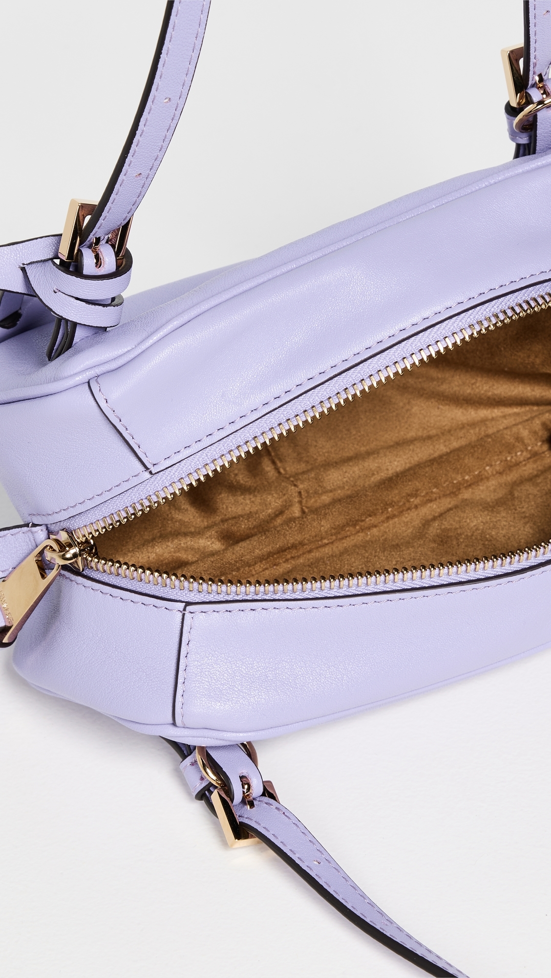 Versace Mini Shoulder Lamb Leather Shoulder Bag Lilac/Versace Gold One Size