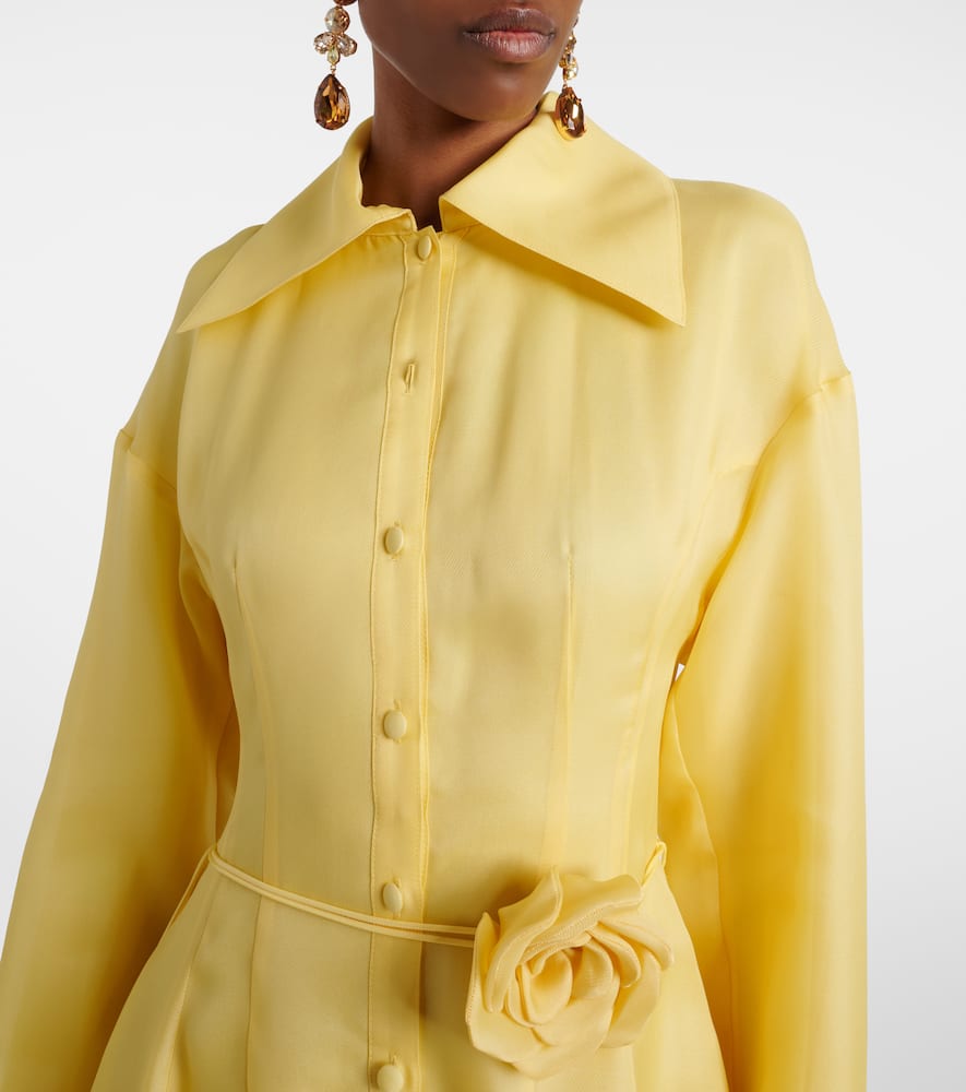 Josephine floral silk gown