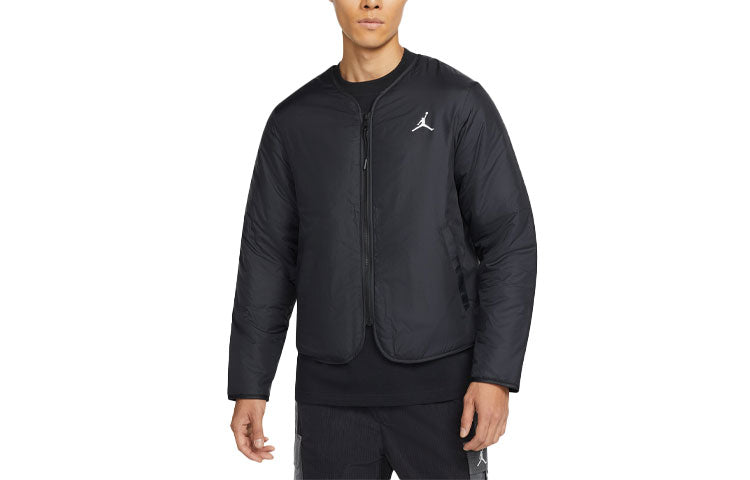 Men's Air Gore-Tex 2-In-1 Detachable Stay Warm Hooded Big Pocket Padded Black Jacket