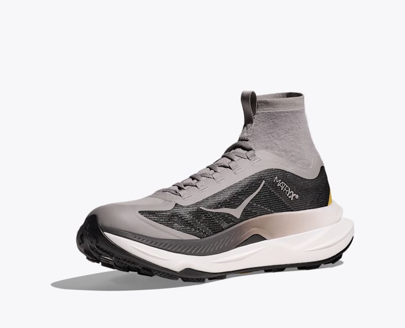 HOKA Men's Tecton X 3 Shoes in Cement/Black