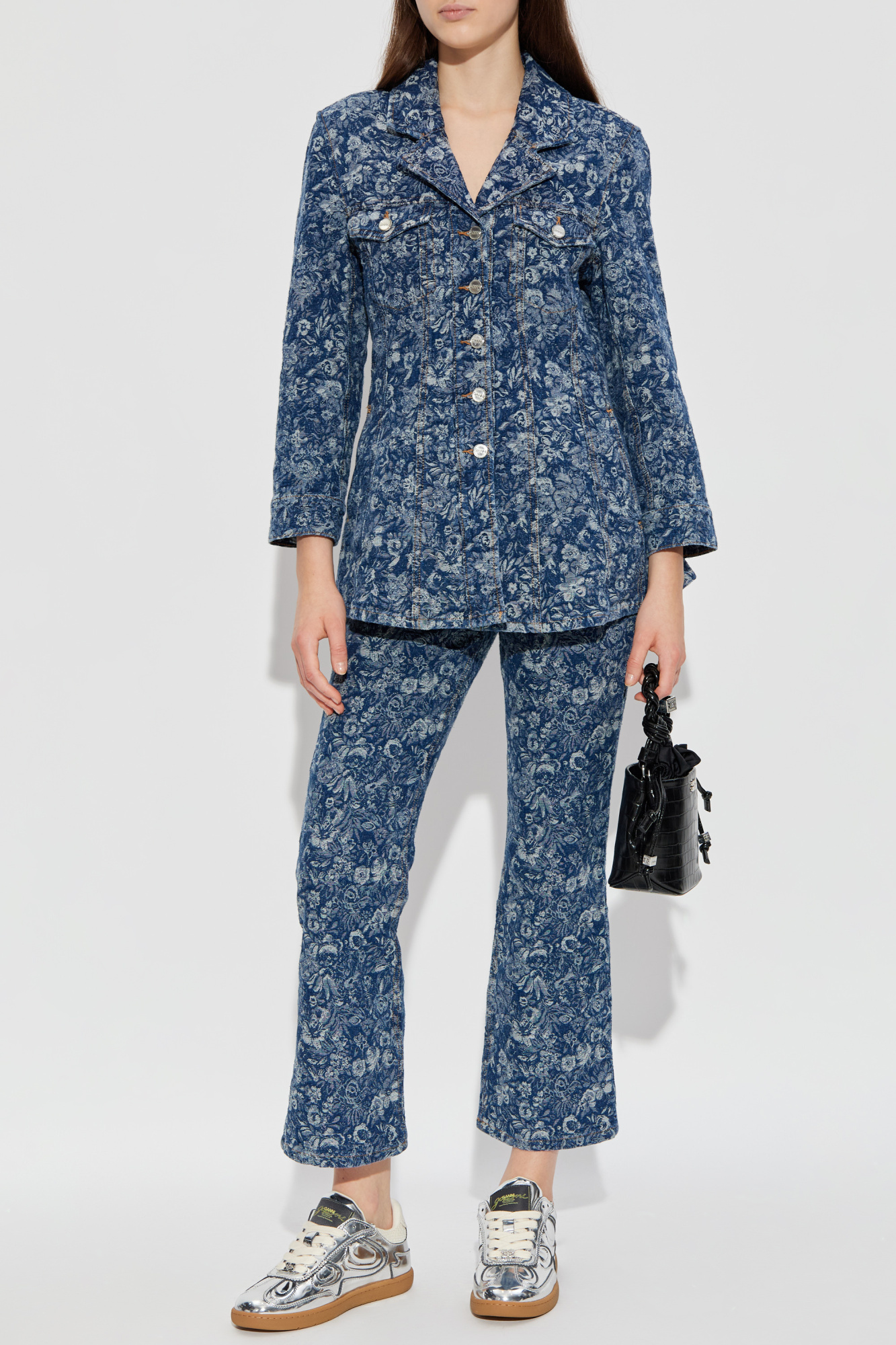 Jacquard Jeans, Women's, Blue