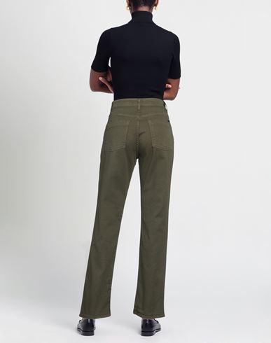 Cigala's Woman Jeans Military green Size 28 Cotton, Elastane