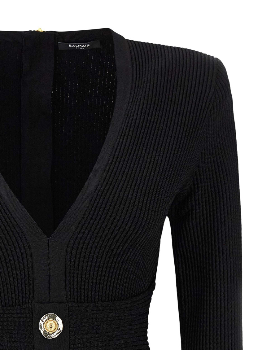 Short Dress In Black Viscose Blend