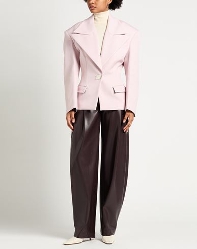 Woman Blazer Pink Size 2 Polyamide, Virgin Wool