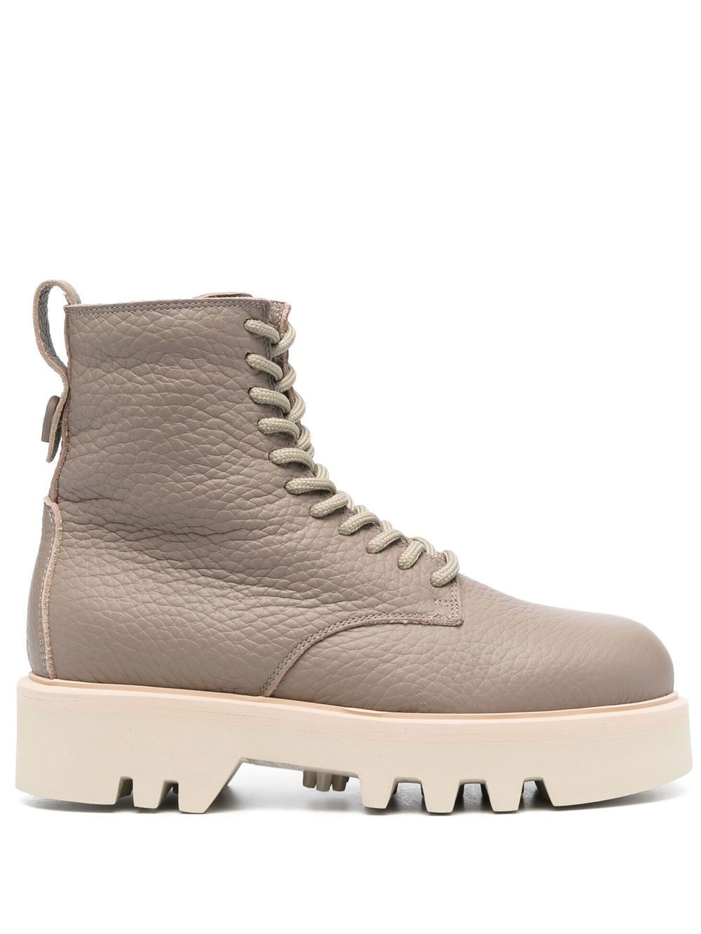 Rita lace-up combat boots - Neutrals