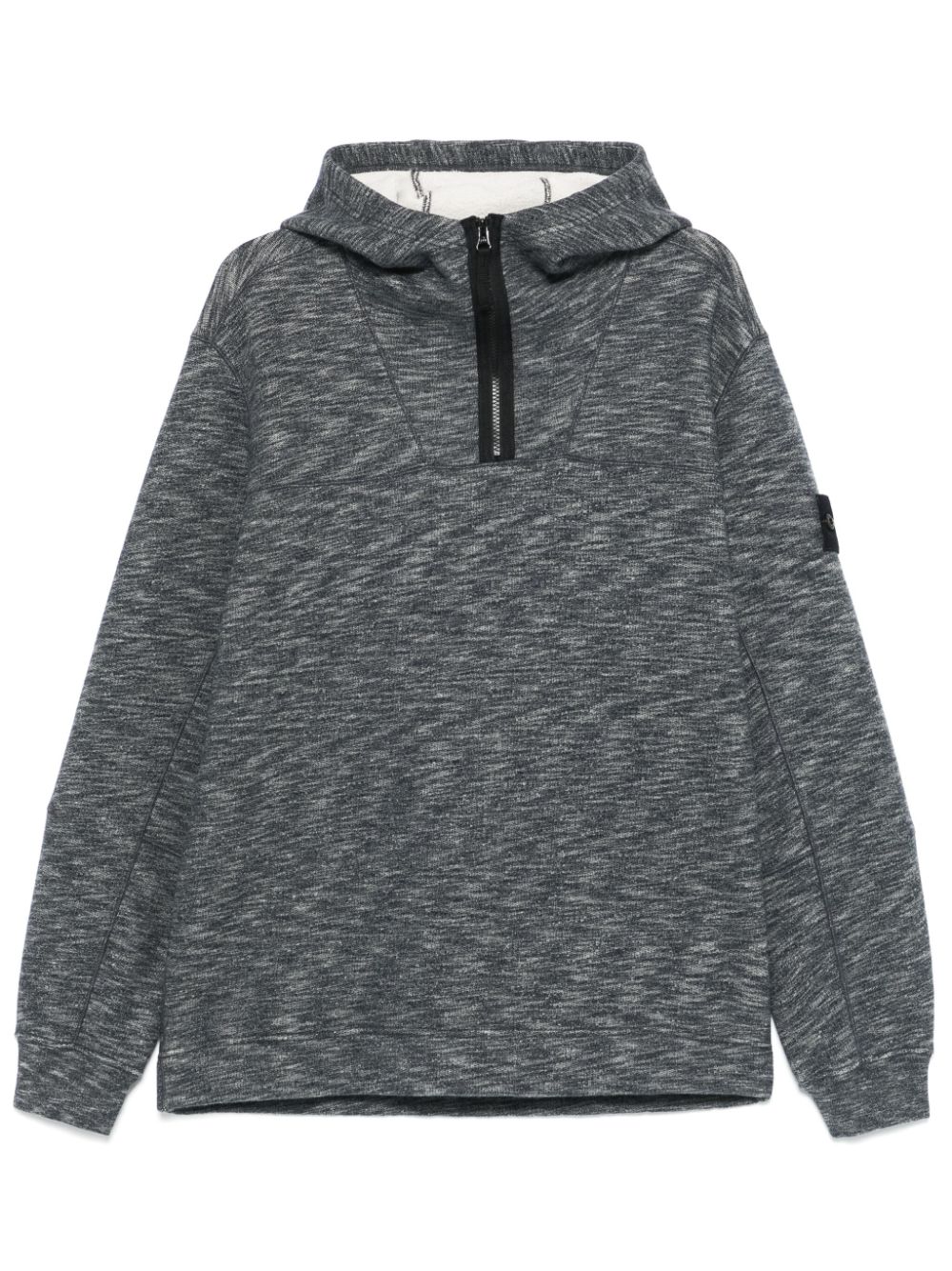Compass-badge hoodie - Grey