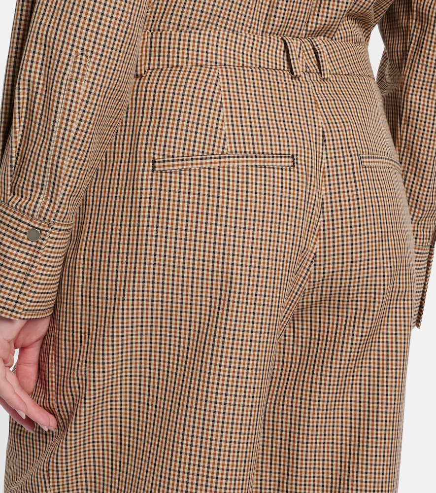 Camille cotton-blend wide-leg pants