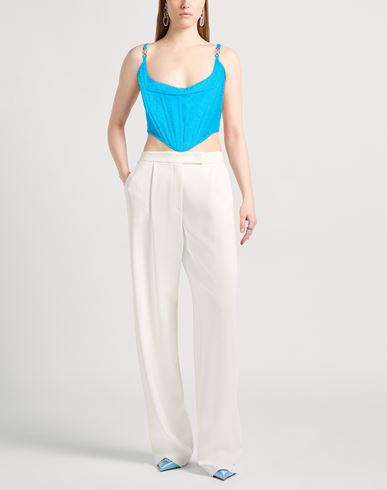 Woman Top Azure Size 8 Virgin Wool