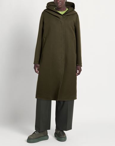 Woman Coat Military green Size 6 Cotton