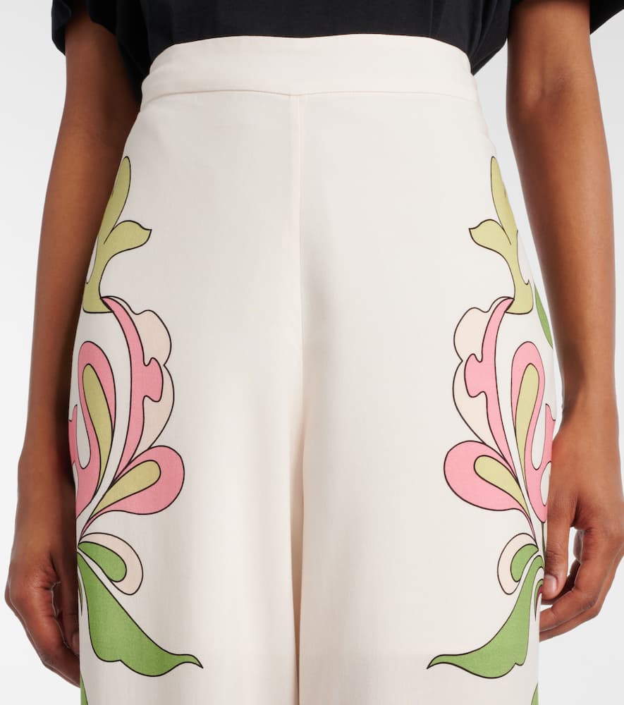Inamorata printed high-rise wide-leg pants