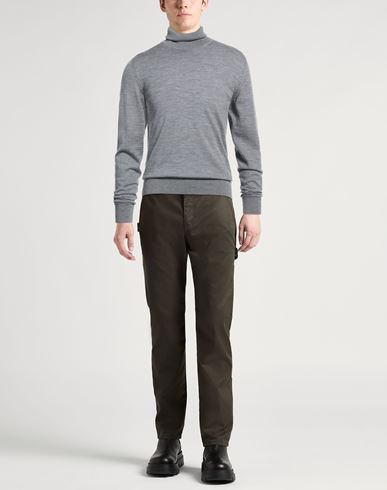Man Turtleneck Grey Size 36 Wool