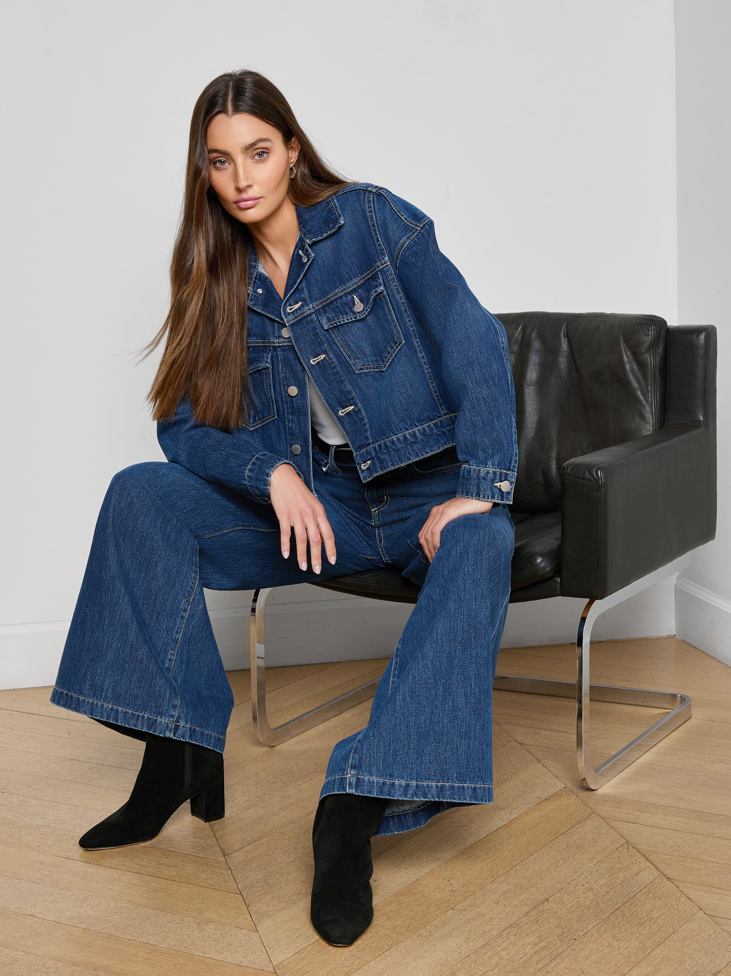 Vianney Jean Jacket In Rampart