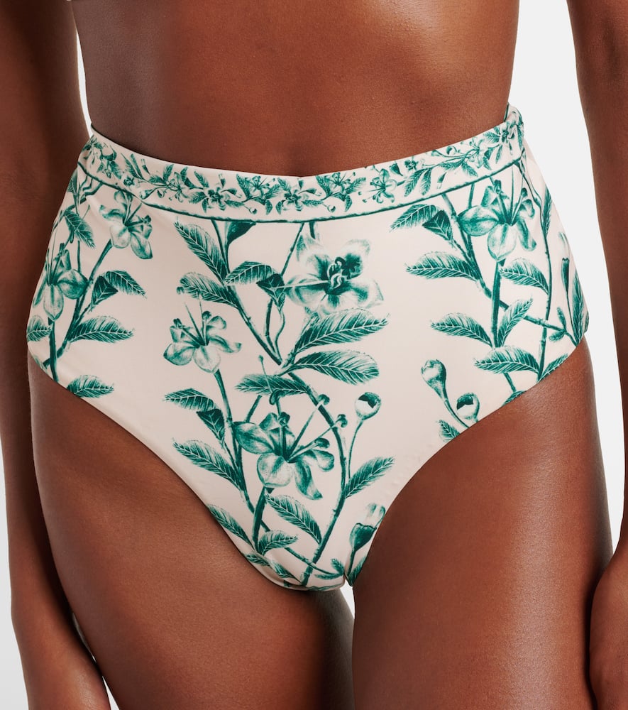 Magenta floral bikini bottoms