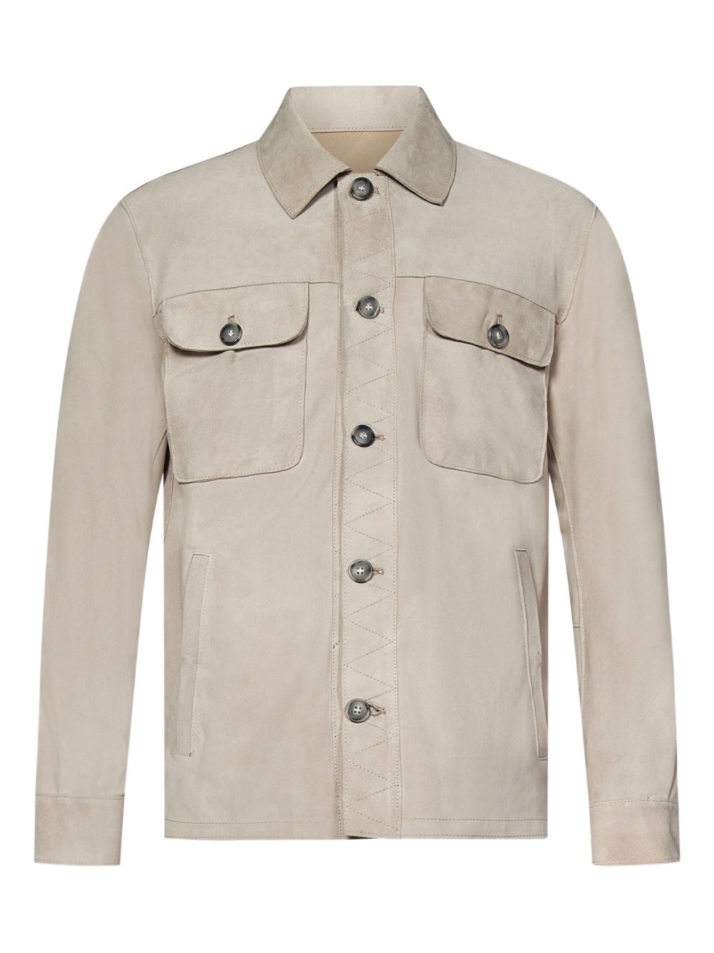 FRANZESE COLLECTION Brad Pitt shirt jacket - Blue