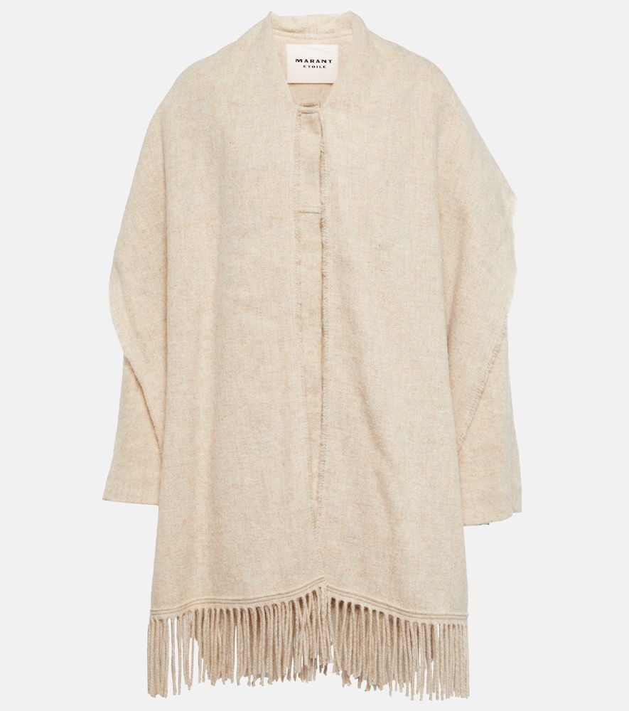 Faty scarf-detailed wool-blend coat