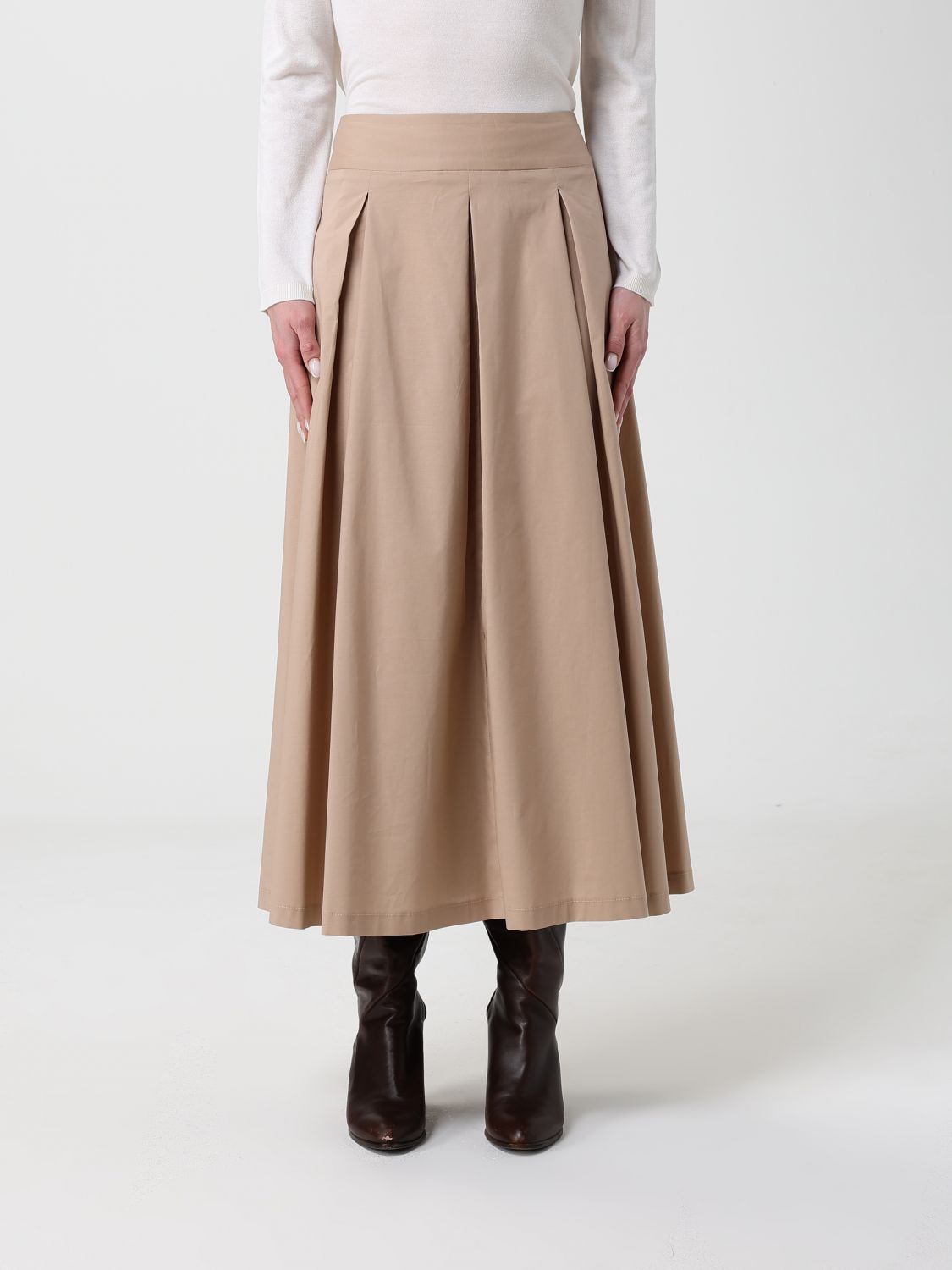 Skirt Woman color Camel