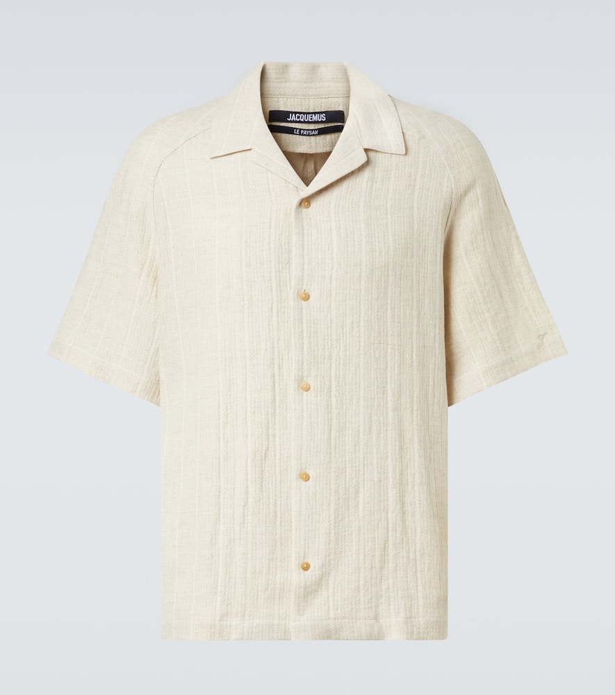 Fonccio jacquard bowling shirt