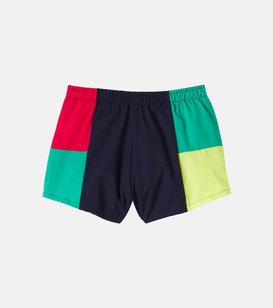 Colorblocked swim trunks
