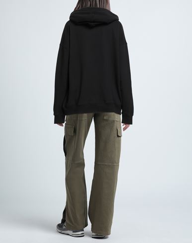 Woman Sweatshirt Black Size S Cotton