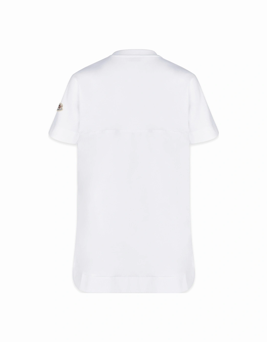 Moncler Girl's KIDS BRANDED COTTON DRESS - White - Size: 10 years