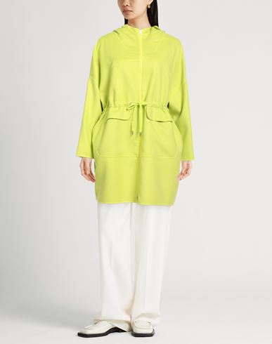 Woman Overcoat & Trench Coat Lime green Size 10 Virgin Wool, Polyester