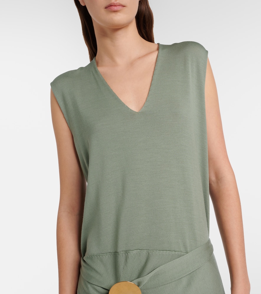 Virgin wool maxi dress
