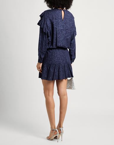 8pm Woman Mini dress Navy Size S Viscose, Metallic fiber, Polyamide