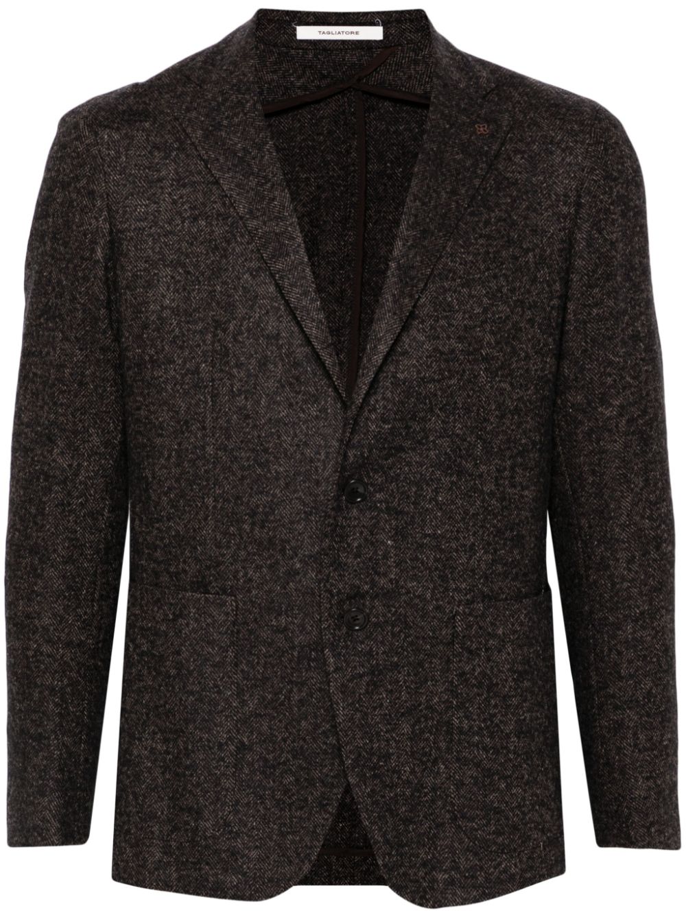 Logo-plaque blazer - Blue