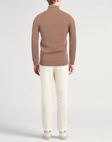 Man Sweater Camel Size 40 Cashmere