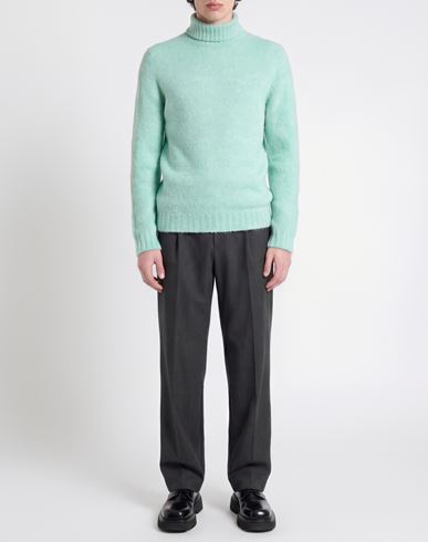 Man Turtleneck Light green Size S Merino Wool, Cashmere, Polyamide