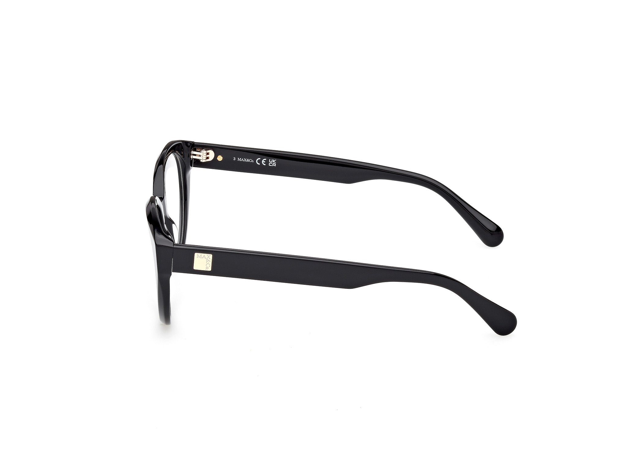 MAX&Co Mujer MAX&Co MO5205 001 Monturas ópticas Acetato Negro Cat Eye Norma