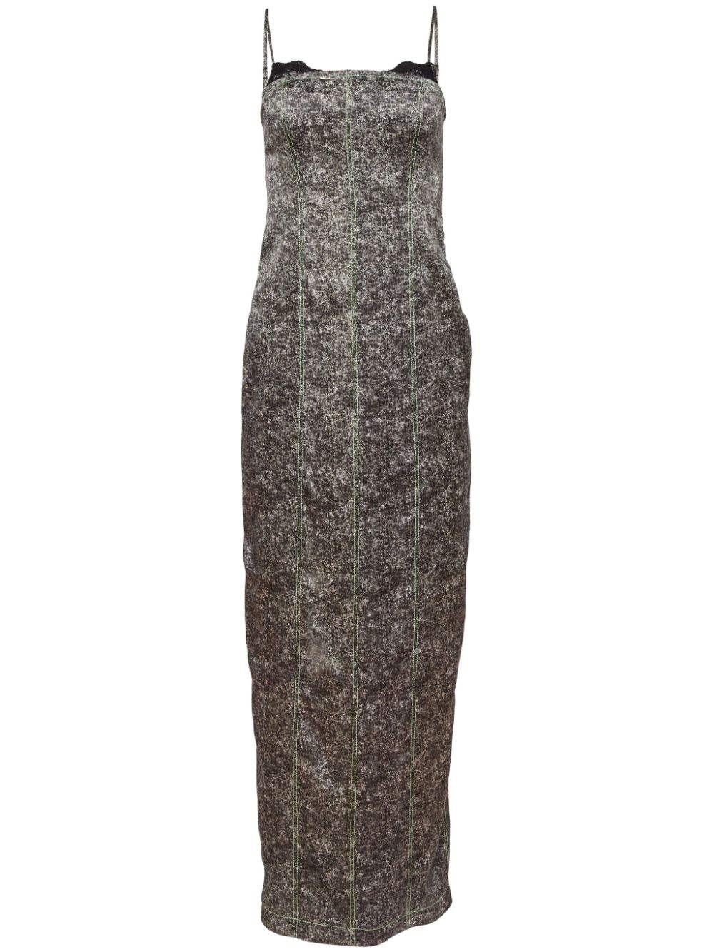 Acid wash dress - GREY ACID WASH