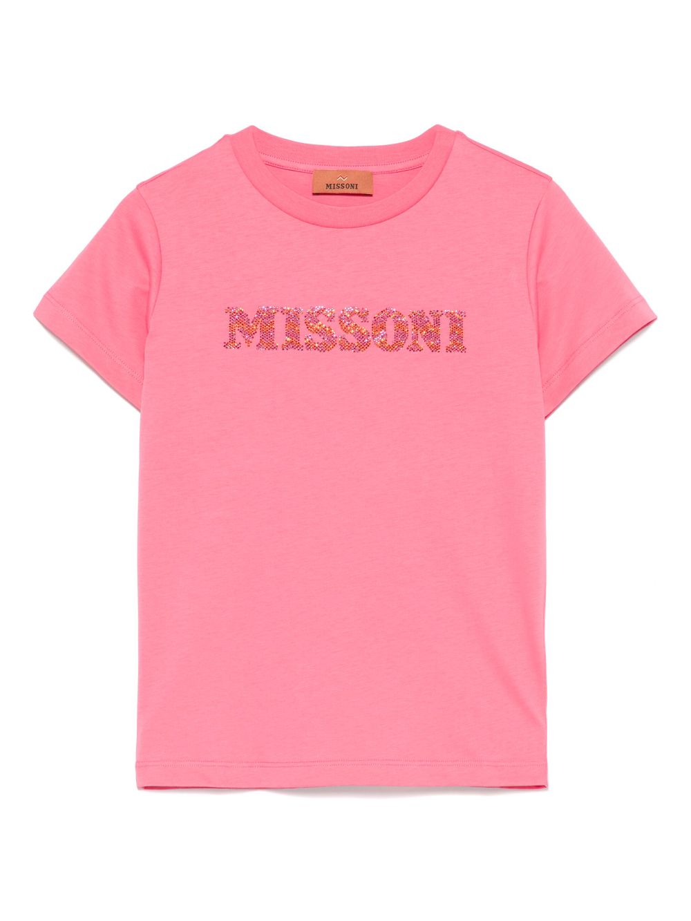 Crystal-logo T-shirt - Pink
