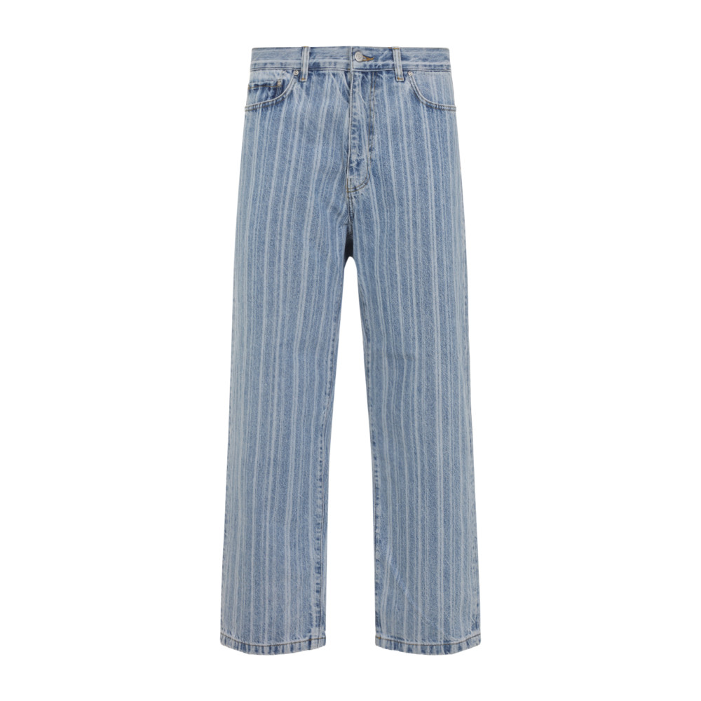 Light Blue Straight Leg Jeans