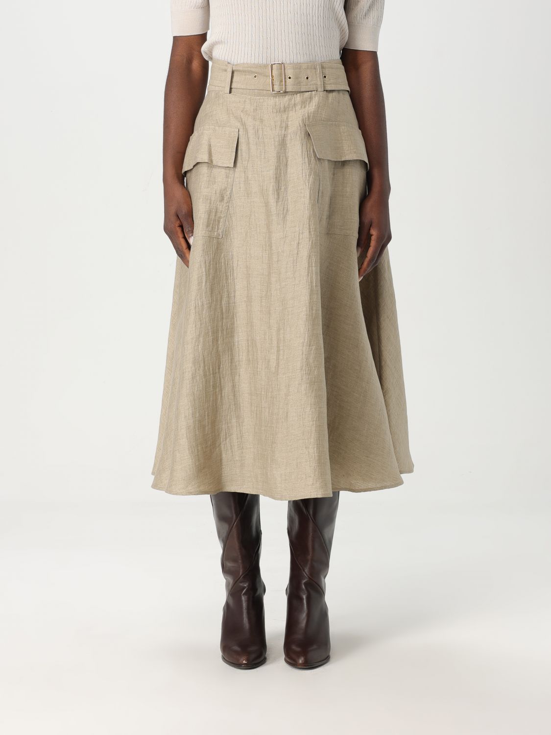Skirt Woman color Beige