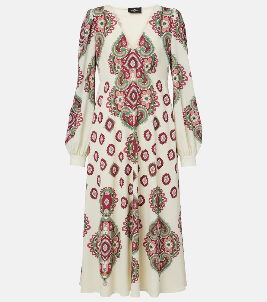 Paisley midi dress