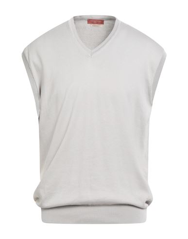 Man Sweater Light grey Size XXL Cotton