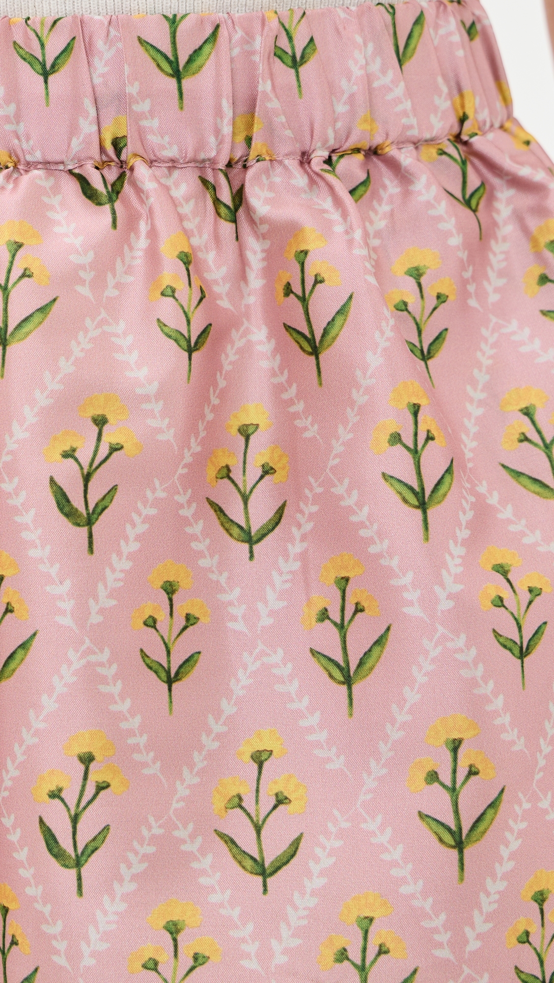 The Celeste Skirt Blush Lattice Floral