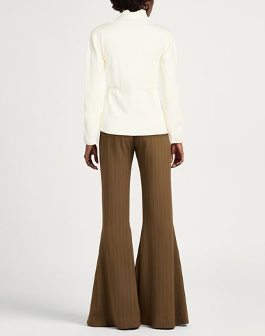 Woman Turtleneck Cream Size M Viscose, Polyester