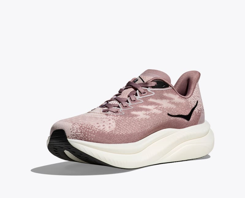 HOKA Women's Mach 6 Shoes in Cosmic Pearl/Quartzite