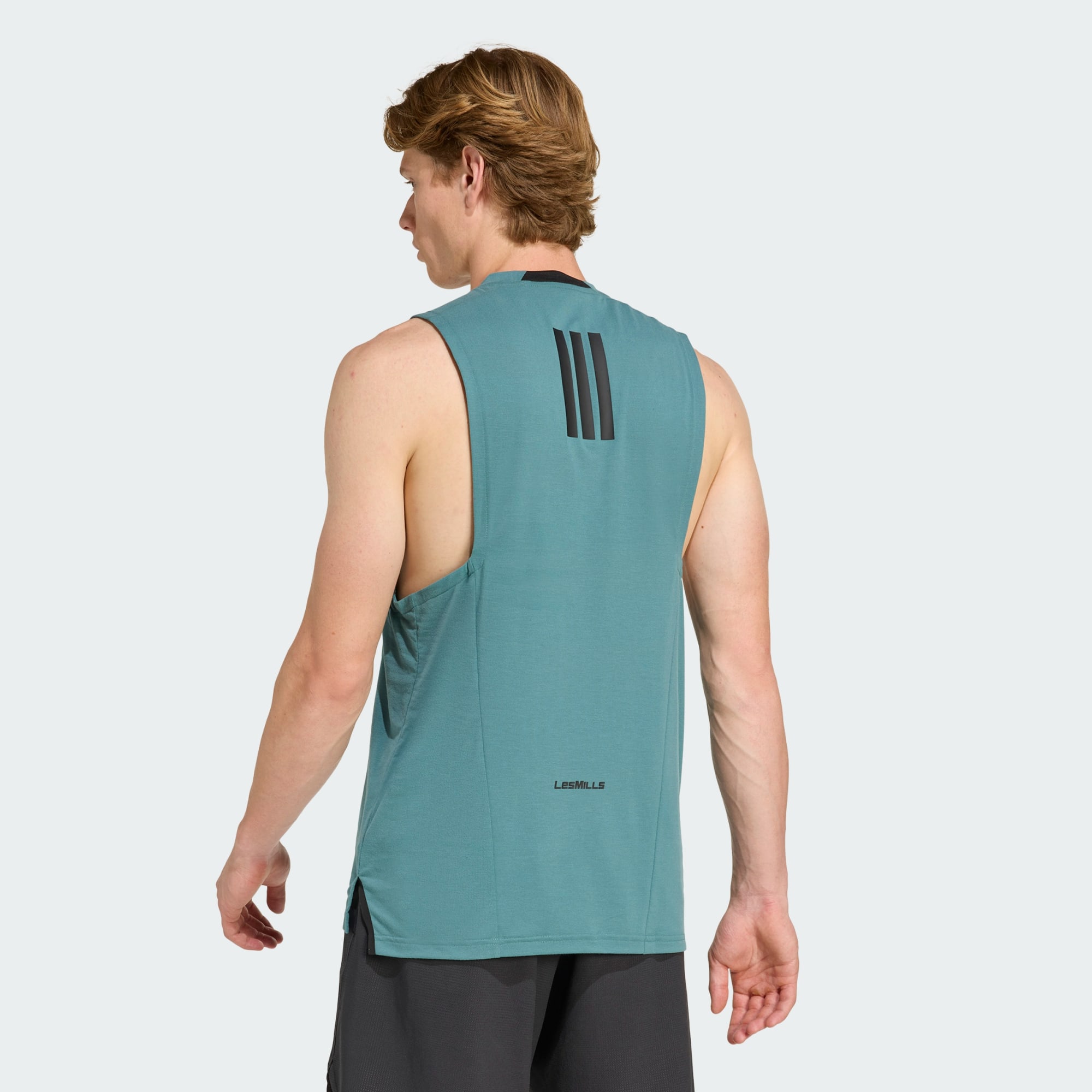 Adidas Performance Mens Les Mills Graphic Tank Top - Teal - X-Sma