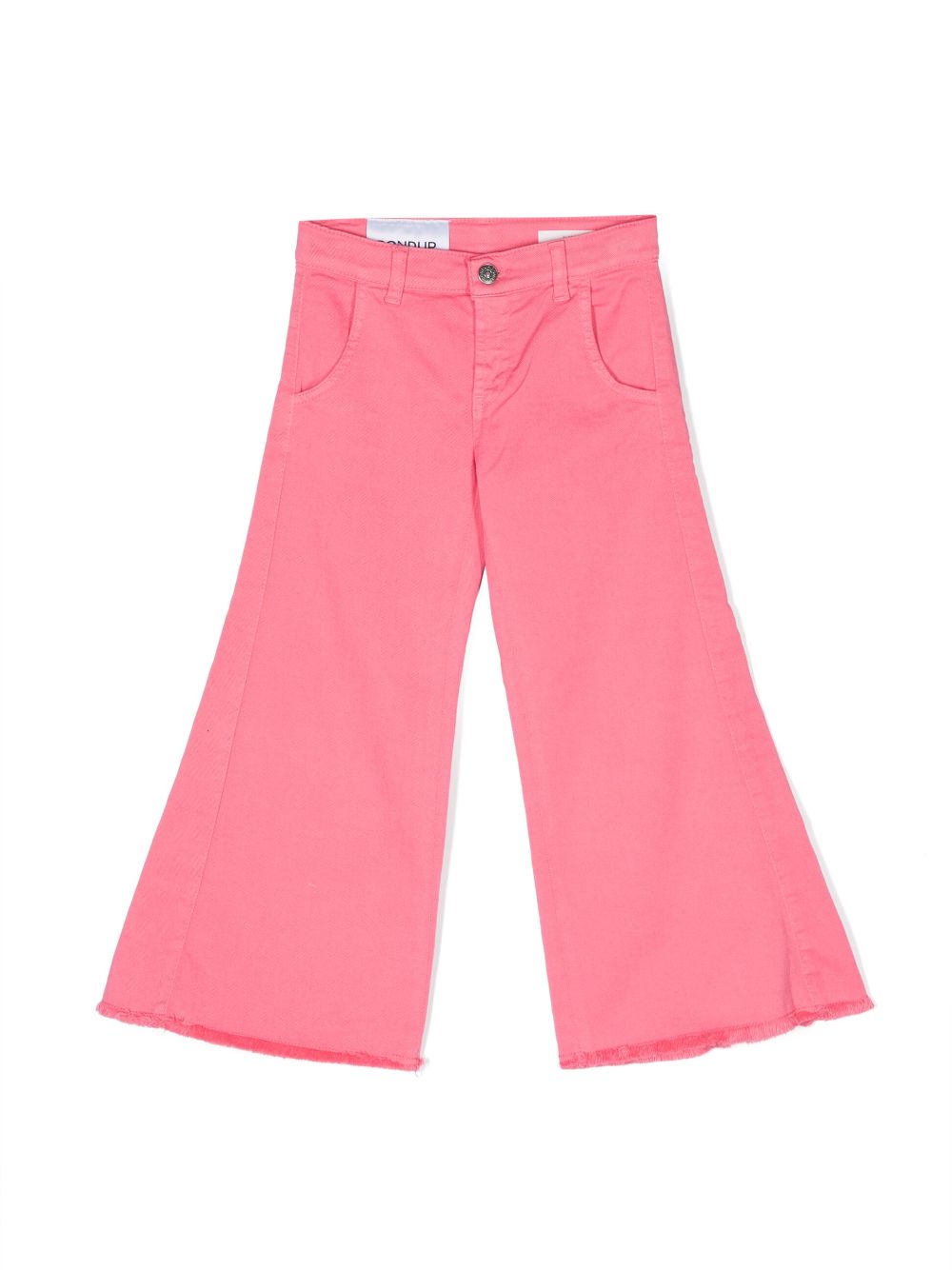 Logo-patch flared jeans - Pink