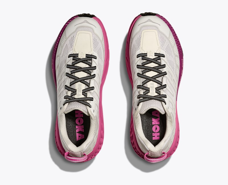 HOKA Speedgoat 2 Shoes in Cosmic Grey/Neon Fuchsia