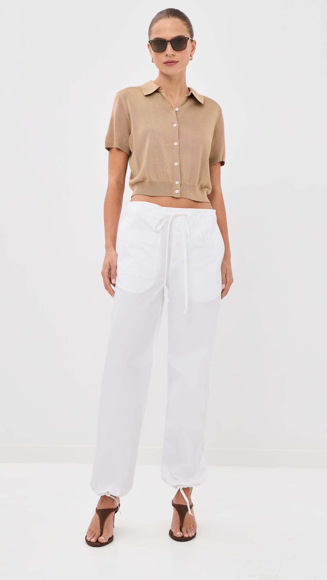 Cargo Trousers White
