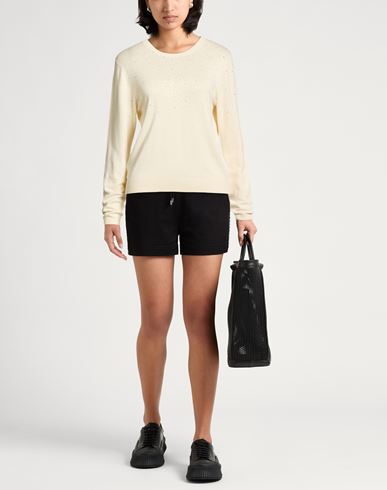 Woman Sweater Cream Size S Viscose, Nylon