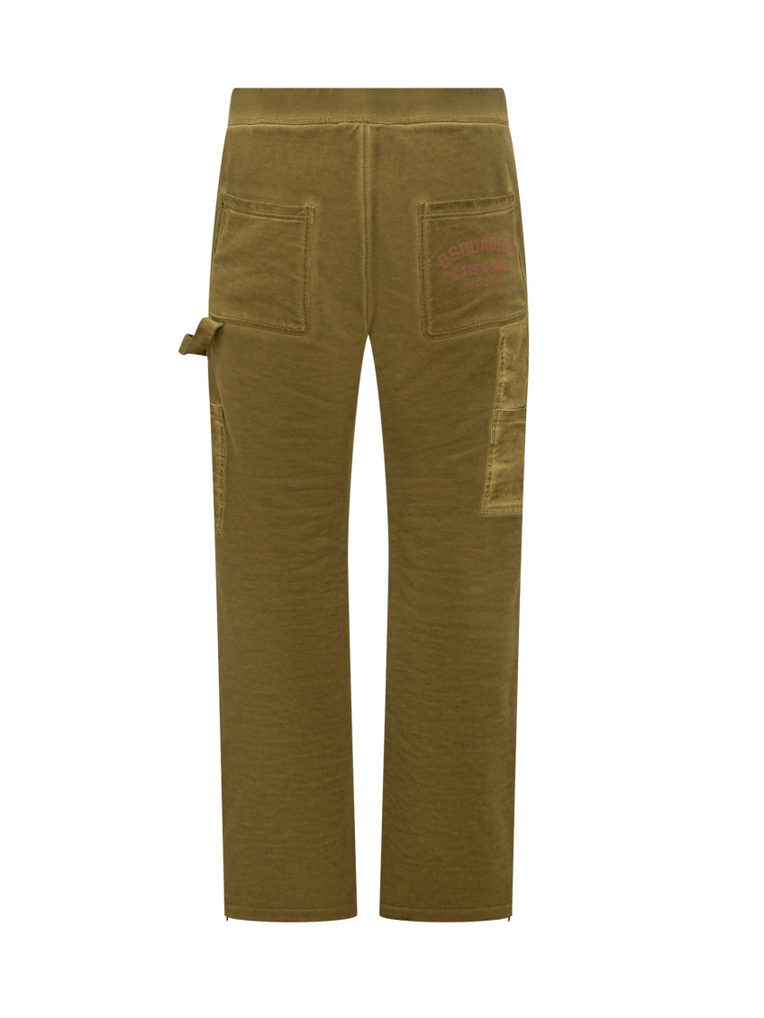 Brown Relaxed Cargos Pants