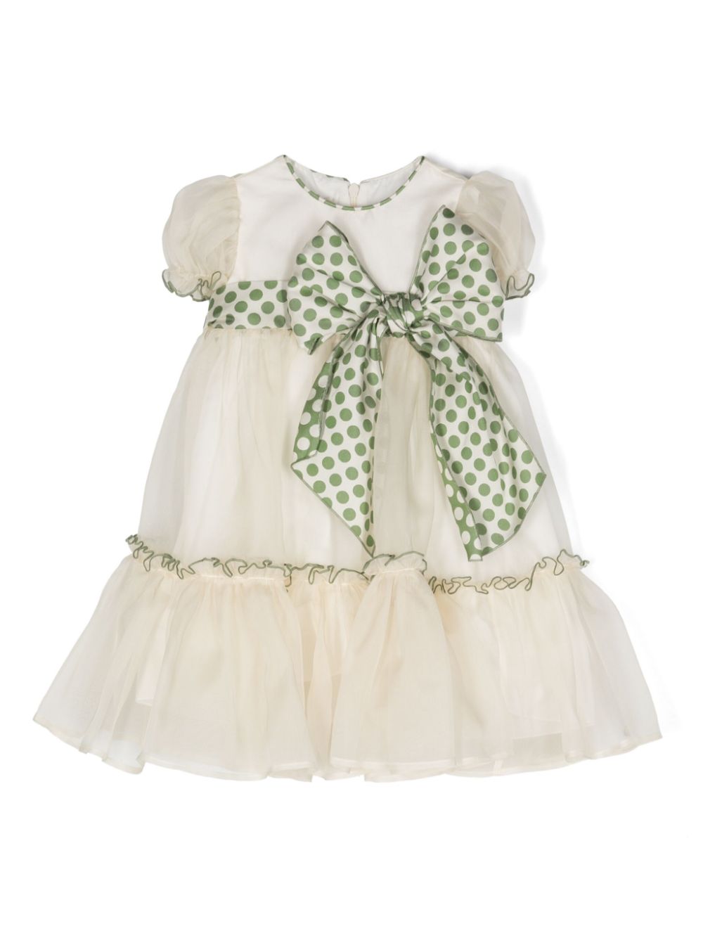 Alice bow-detail dress - Neutrals
